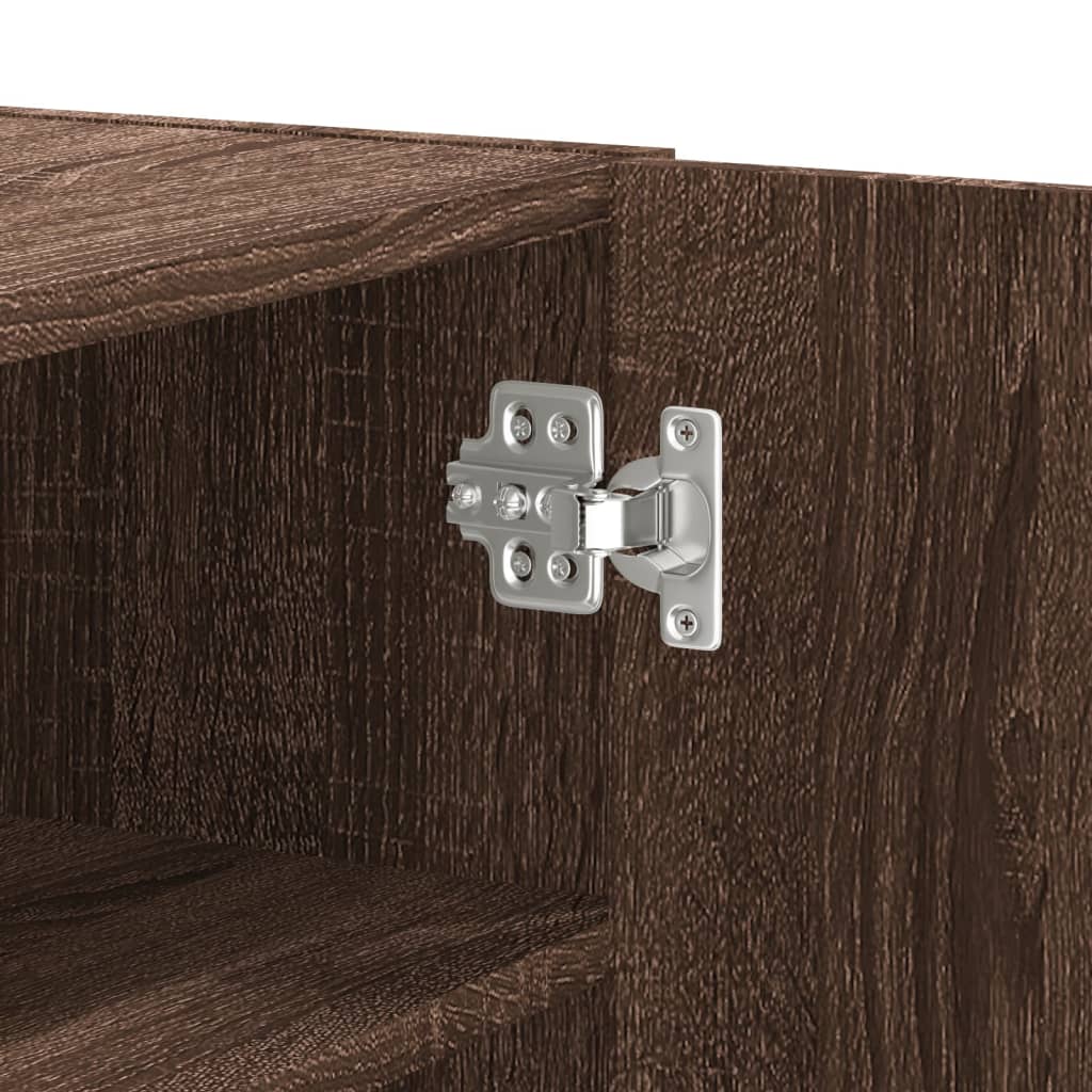 Armadietto a Muro Rovere Marrone 75x35x60 cm in Truciolato | homemem39