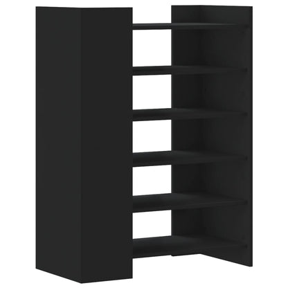 Scarpiera Nera 74,5x37,5x100 cm in Legno Multistrato | homemem39