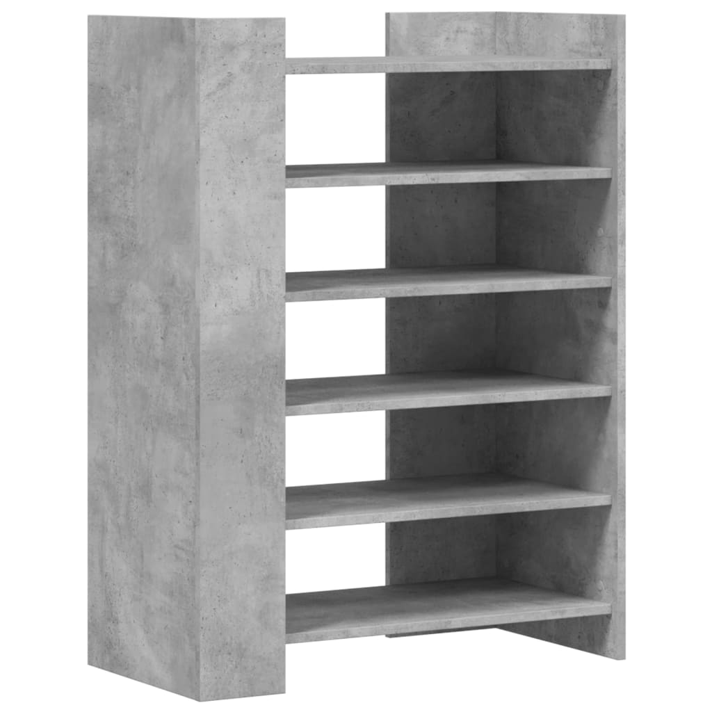 Scarpiera Grigio Cemento 74,5x37,5x100 cm in Legno Multistrato | homemem39