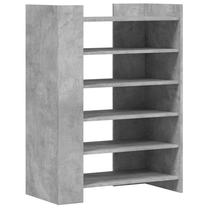 Scarpiera Grigio Cemento 74,5x37,5x100 cm in Legno Multistrato | homemem39