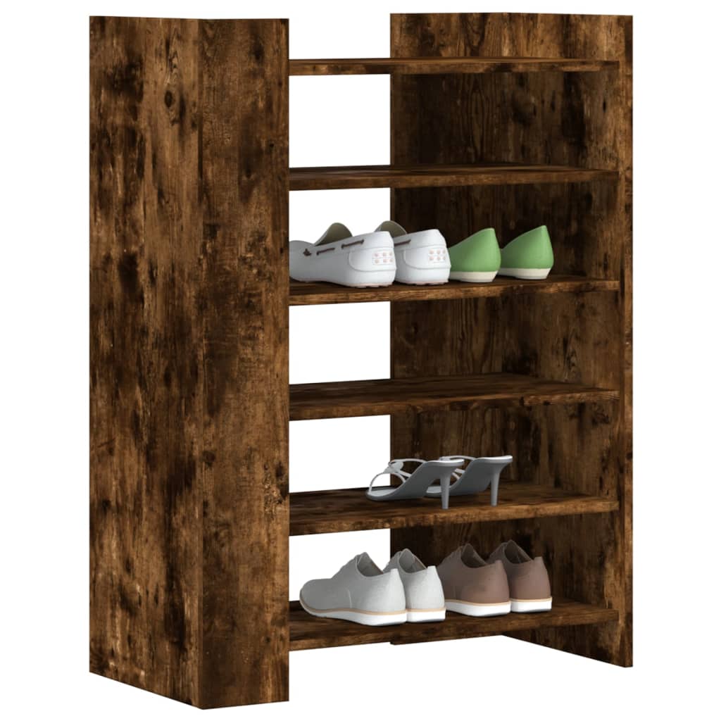 Scarpiera Rovere Fumo 74,5x37,5x100 cm in Legno Multistrato | homemem39