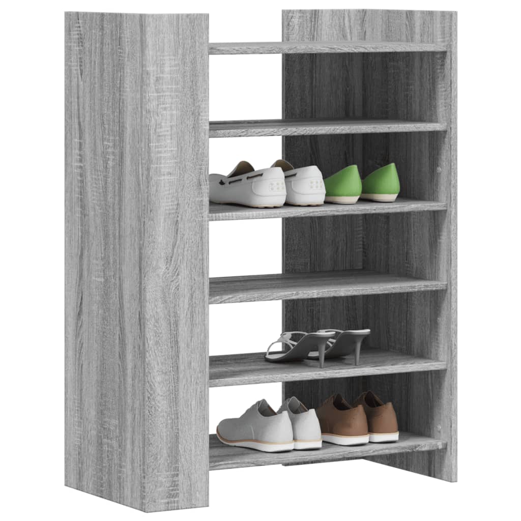 Scarpiera Grigio Sonoma 74,5x37,5x100 cm in Legno Multistrato | homemem39