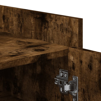 Scarpiera Rovere Fumo 52x37,5x100 cm in Legno Multistrato - homemem39