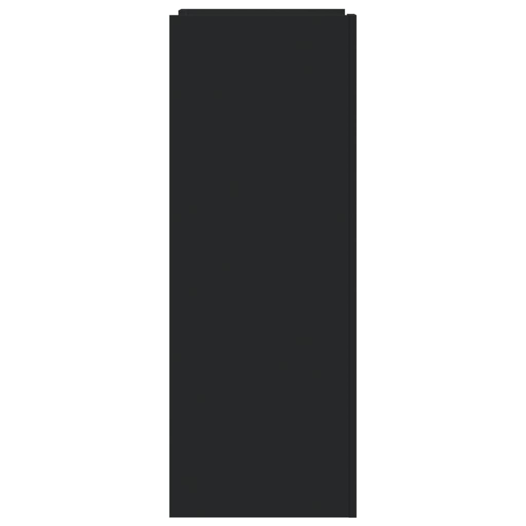 Scarpiera Nera 52x37,5x100 cm in Legno Multistrato - homemem39