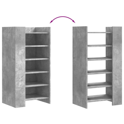 Scarpiera Grigio Cemento 52x37,5x100 cm in Legno Multistrato - homemem39