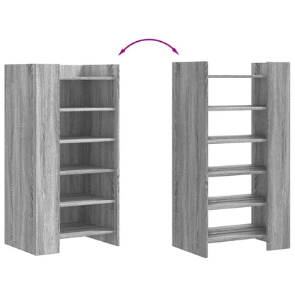 Scarpiera Grigio Sonoma 52x37,5x100 cm in Legno Multistrato - homemem39