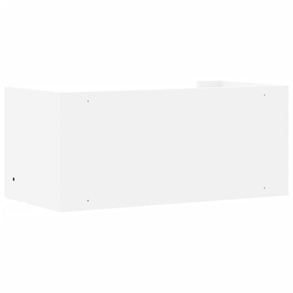 Scaffale a Parete Bianco 70,5x35x30,5 cm in Legno Multistrato | homemem39