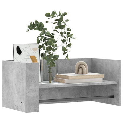 Scaffale a Muro Grigio Cemento 70,5x35x30,5cm Legno Multistrato | homemem39
