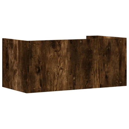 Mensola a Muro Rovere Fumo 70,5x35x30,5 cm Legno Multistrato | homemem39
