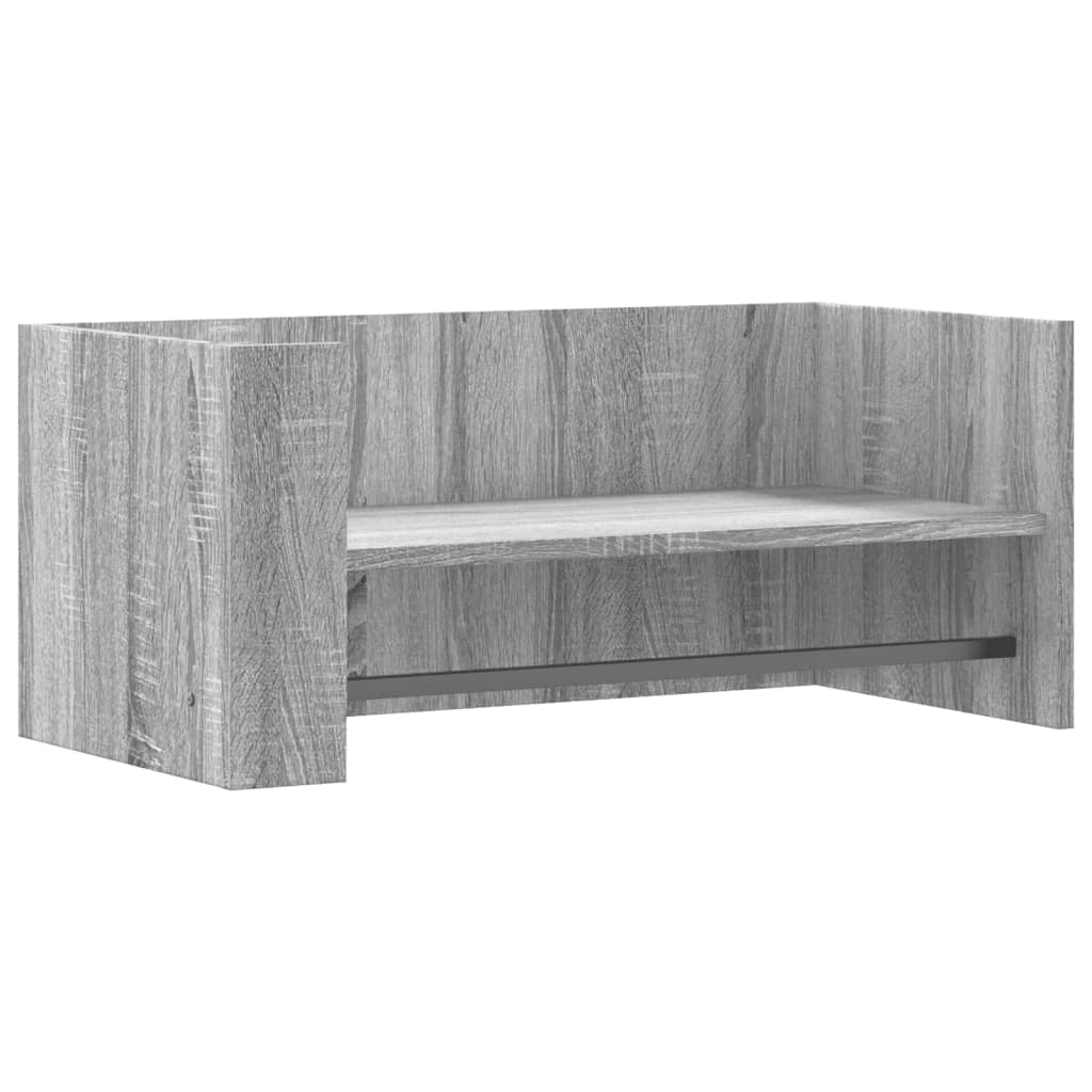 Mensola a Muro Grigio Sonoma 70,5x35x30,5 cm Legno Multistrato | homemem39