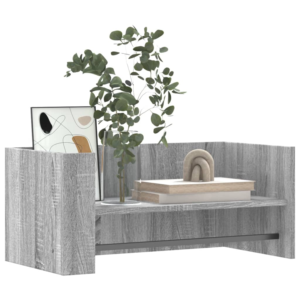 Mensola a Muro Grigio Sonoma 70,5x35x30,5 cm Legno Multistrato | homemem39
