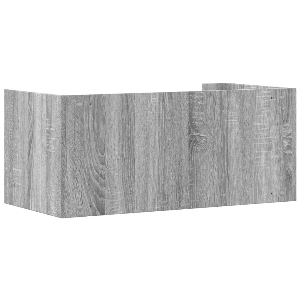 Mensola a Muro Grigio Sonoma 70,5x35x30,5 cm Legno Multistrato | homemem39