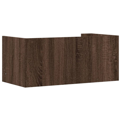 Mensola a Muro Rovere Marrone 70,5x35x30,5 cm Legno Multistrato | homemem39