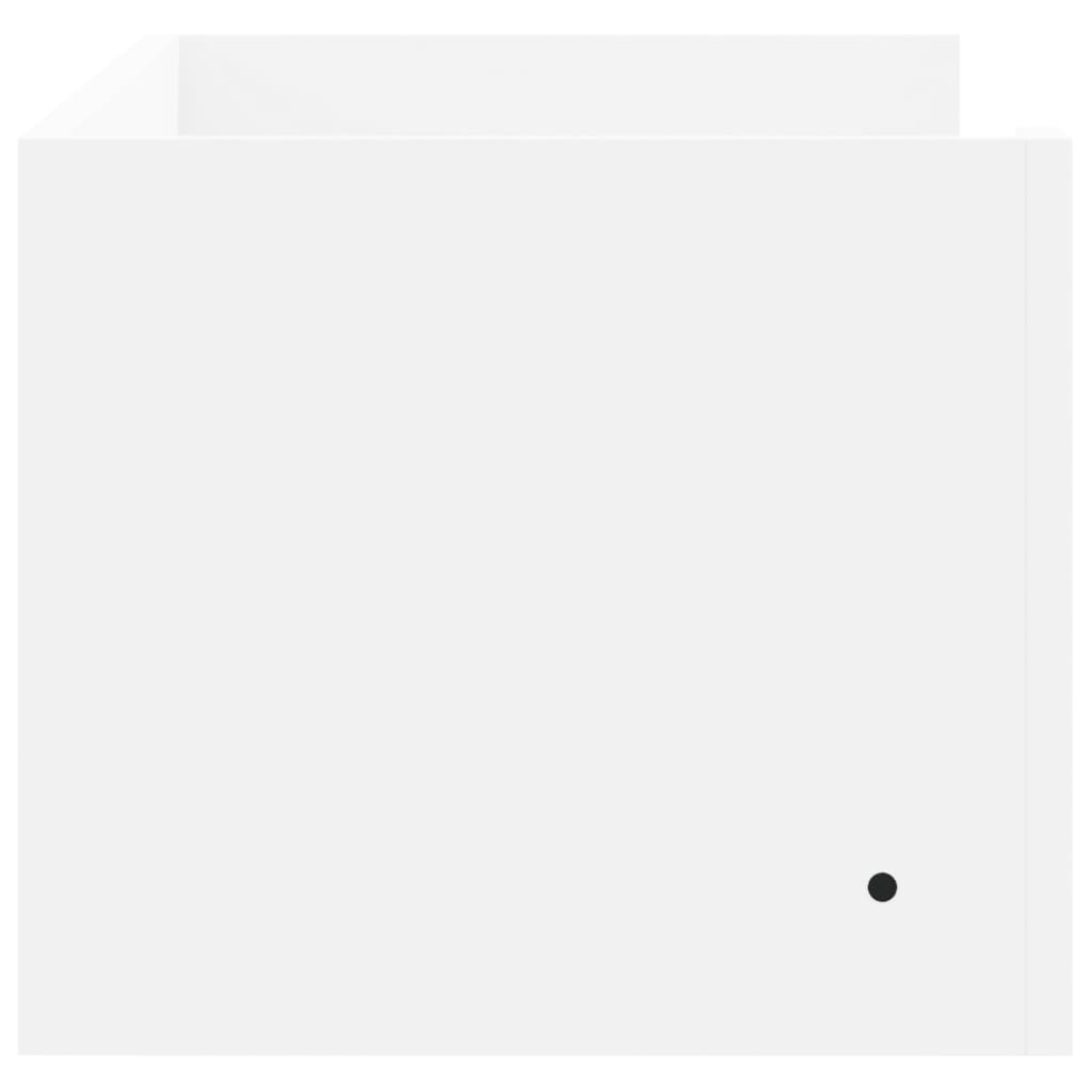 Scaffale a Parete Bianco 100x35x30,5 cm in Legno Multistrato | homemem39