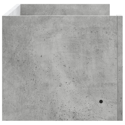 Scaffale a Muro Grigio Cemento 100x35x30,5 cm Legno Multistrato | homemem39