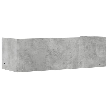 Scaffale a Muro Grigio Cemento 100x35x30,5 cm Legno Multistrato | homemem39