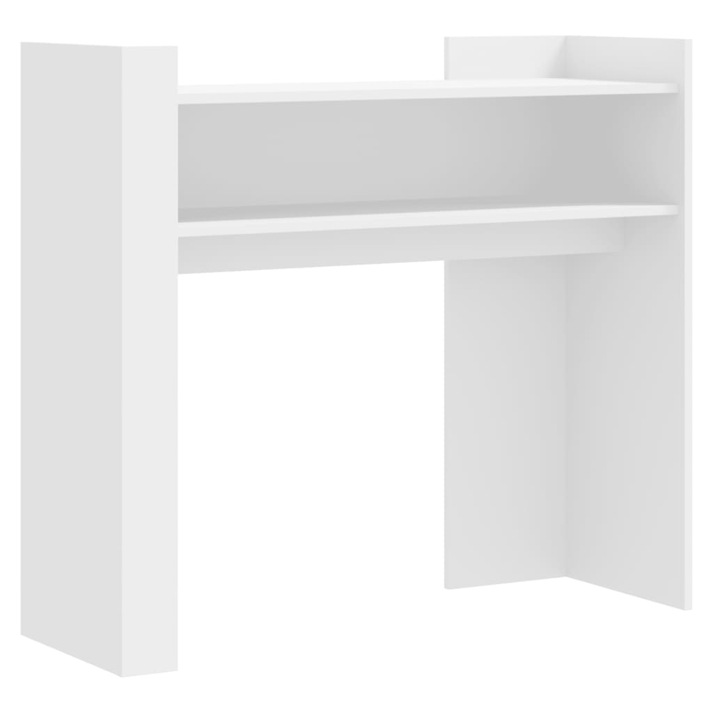 Tavolino Consolle Bianco 100x35x90 cm in Legno Multistrato - homemem39