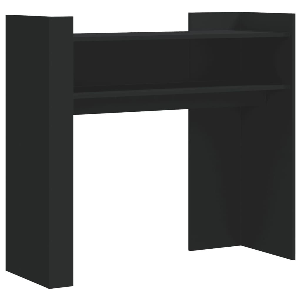 Tavolino Consolle Nero 100x35x90 cm in Legno Multistrato | homemem39