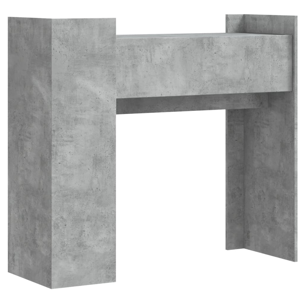 Tavolino Consolle Grigio Cemento 100x35x90 cm in Multistrato - homemem39