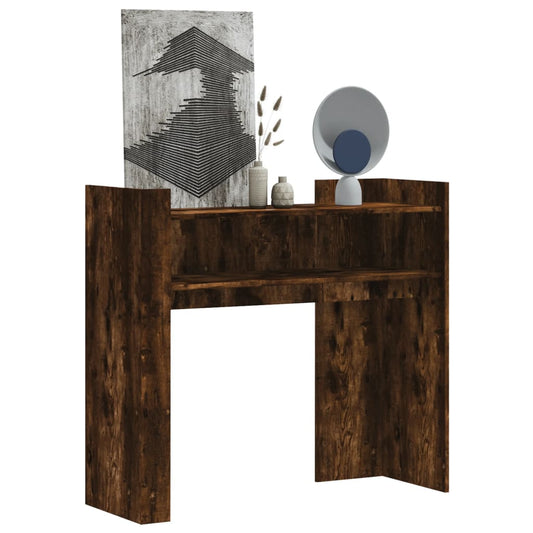Tavolino Consolle Rovere Fumo 100x35x90 cm in Legno Multistrato | homemem39