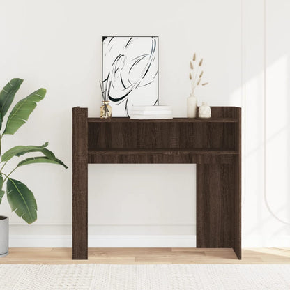 Tavolino Consolle Rovere Fumo 100x35x90 cm in Legno Multistrato - homemem39