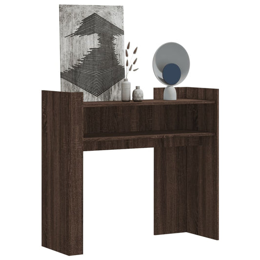 Tavolino Consolle Rovere Fumo 100x35x90 cm in Legno Multistrato - homemem39