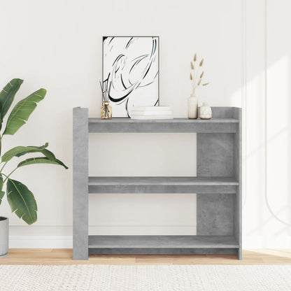 Tavolino Consolle Grigio Cemento 100x35x90 cm in Multistrato | homemem39