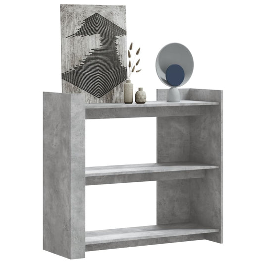 Tavolino Consolle Grigio Cemento 100x35x90 cm in Multistrato | homemem39