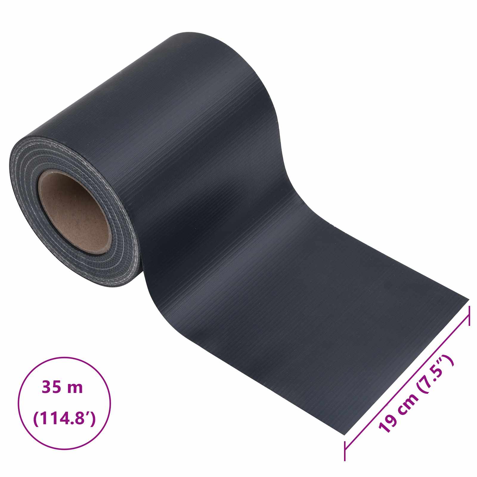 Schermi privati per il giardino 2 pcs Grigio scuro 35 x 0,19 m | homemem39