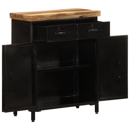Credenza 55x30x71 cm in Legno Massello di Mango