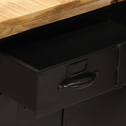 Credenza 55x30x71 cm in Legno Massello di Mango