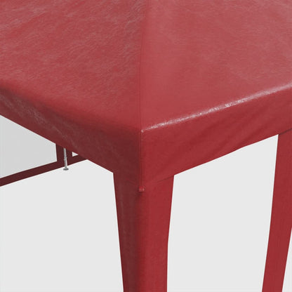 Tenda per Feste con 10 Pareti Laterali in Rete Rossa 6x4 m HDPE | homemem39