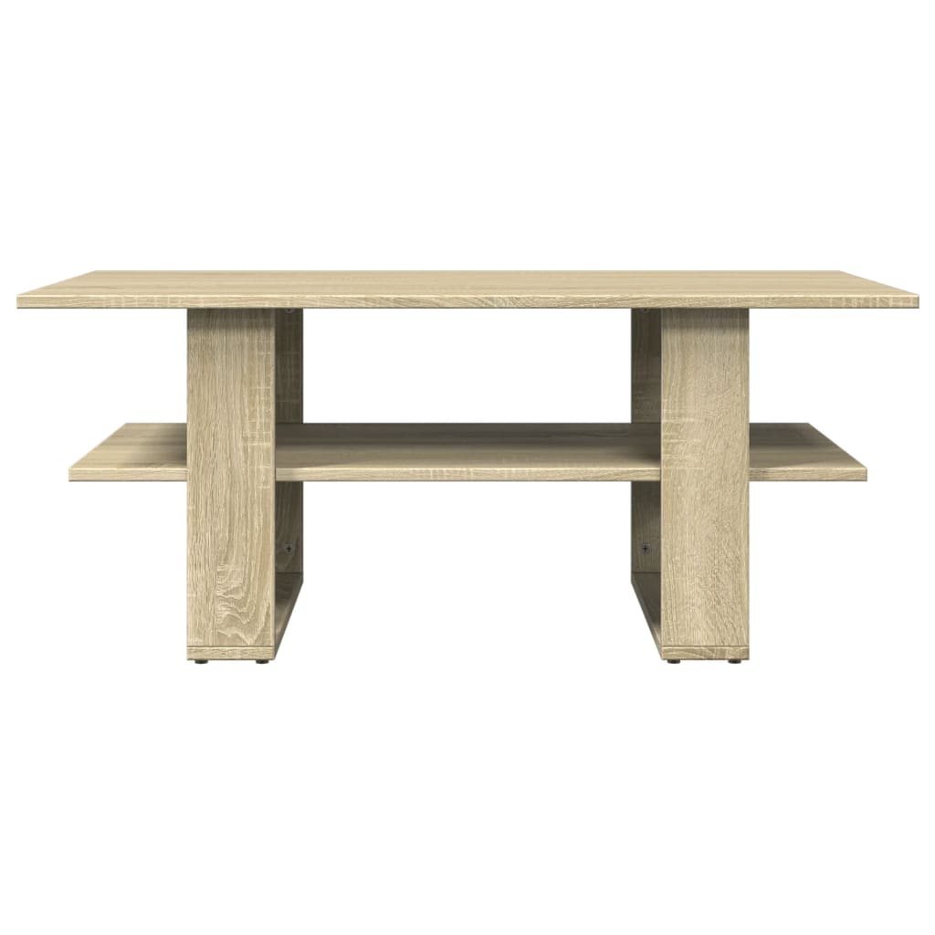 Tavolino da Salotto Rovere Sonoma 102x55x42cm Legno Multistrato