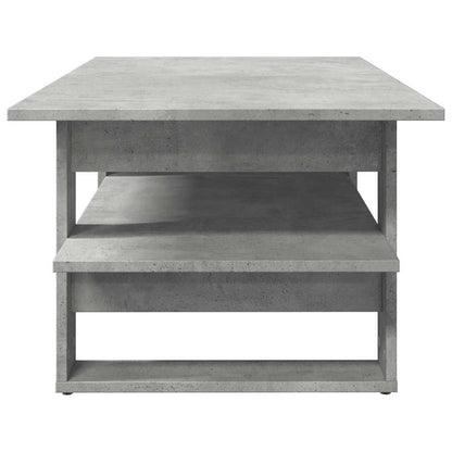 Tavolino Salotto Grigio Cemento 102x55x42 cm Legno Multistrato