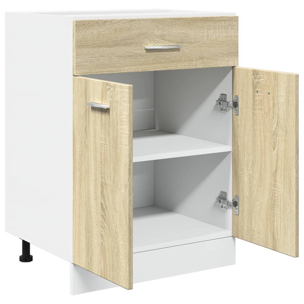 Armadio Inferiore Cassetto “Lyon” Rovere Sonoma 60x46x81,5 | homemem39