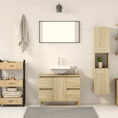 Mobile da Bagno 30x30x130 cm in legno multistrato