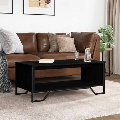 Tavolino da Salotto Nero 100x51x40 cm in Legno Multistrato | homemem39