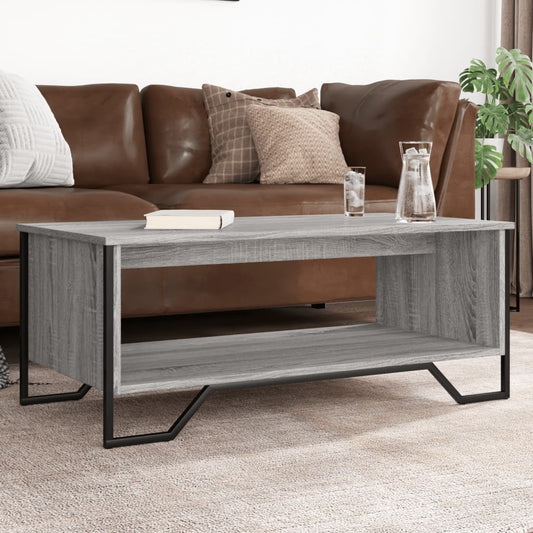 Tavolino da Salotto Grigio Sonoma 100x51x40cm Legno Multistrato | homemem39