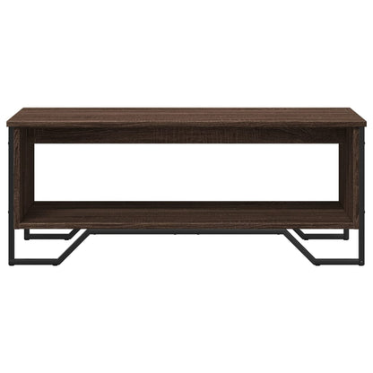 Tavolino Salotto Rovere Marrone 100x51x40 cm Legno Multistrato | homemem39