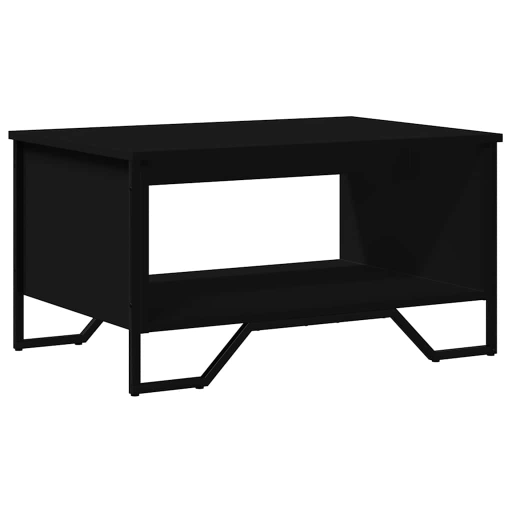 Tavolino da Salotto Nero 75x51x40 cm in Legno Multistrato | homemem39