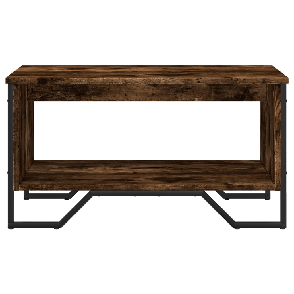 Tavolino da Salotto Rovere Fumo 75x51x40cm in Legno Multistrato | homemem39