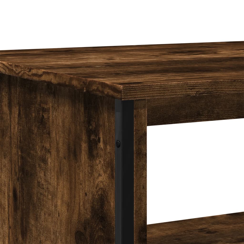 Tavolino da Salotto Rovere Fumo 75x51x40cm in Legno Multistrato | homemem39