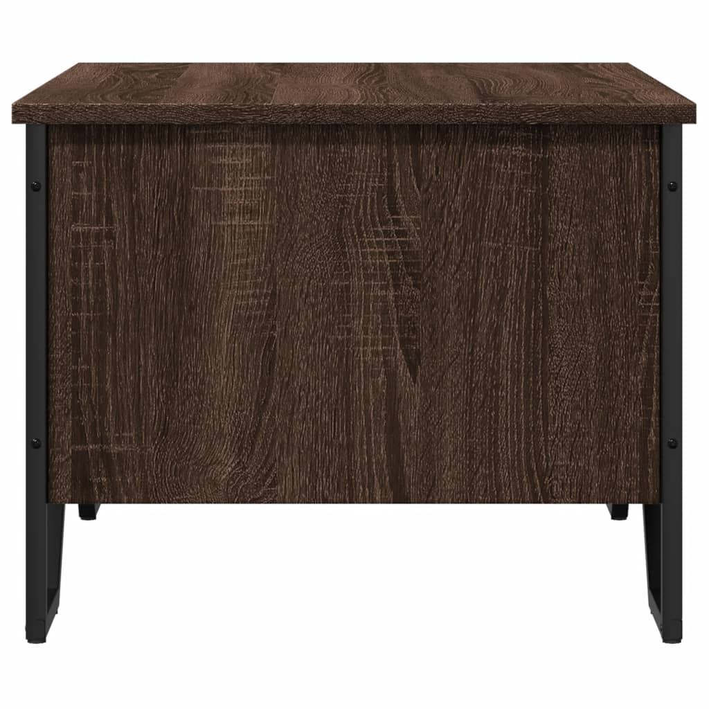 Tavolino da Salotto Rovere Marrone 75x51x40cm Legno Multistrato | homemem39