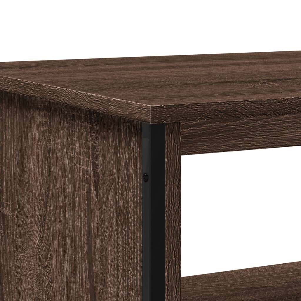 Tavolino da Salotto Rovere Marrone 75x51x40cm Legno Multistrato | homemem39