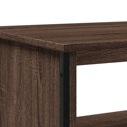 Tavolino da Salotto Rovere Marrone 75x51x40cm Legno Multistrato | homemem39