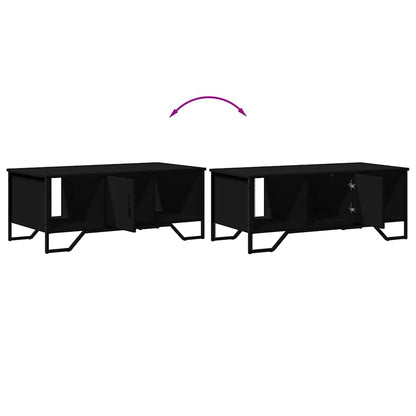 Tavolino da Salotto Nero 100x51x40 cm in Legno Multistrato | homemem39