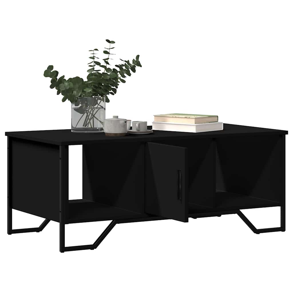 Tavolino da Salotto Nero 100x51x40 cm in Legno Multistrato | homemem39