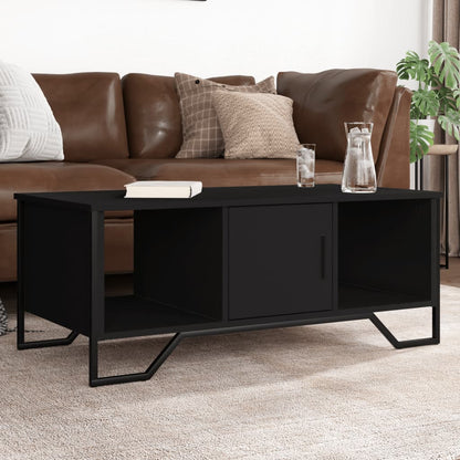 Tavolino da Salotto Nero 100x51x40 cm in Legno Multistrato | homemem39