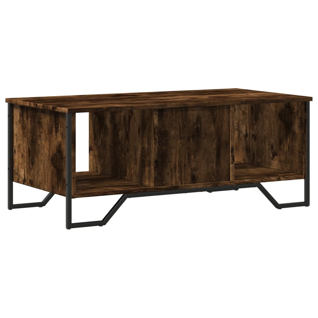 Tavolino da Salotto Rovere Fumo 100x51x40 cm Legno Multistrato | homemem39