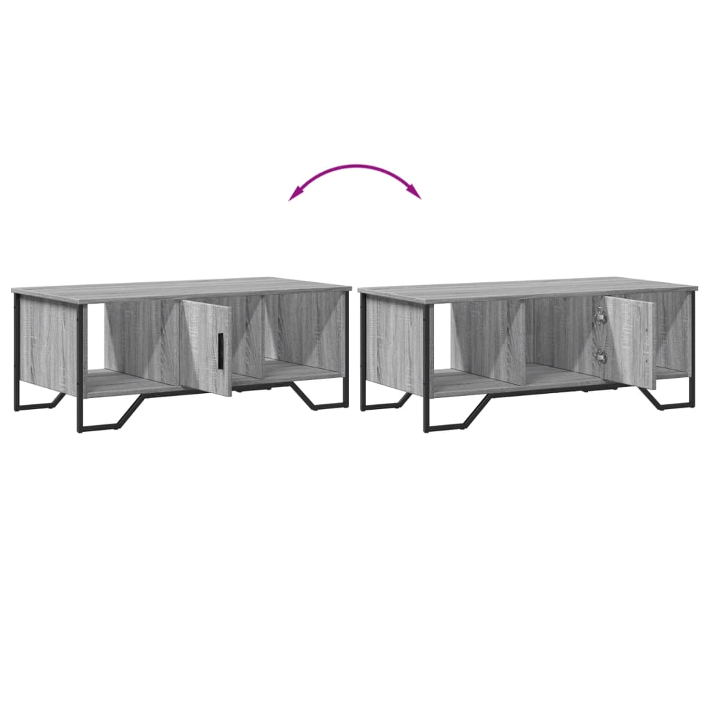 Tavolino da Salotto Grigio Sonoma 100x51x40cm Legno Multistrato | homemem39